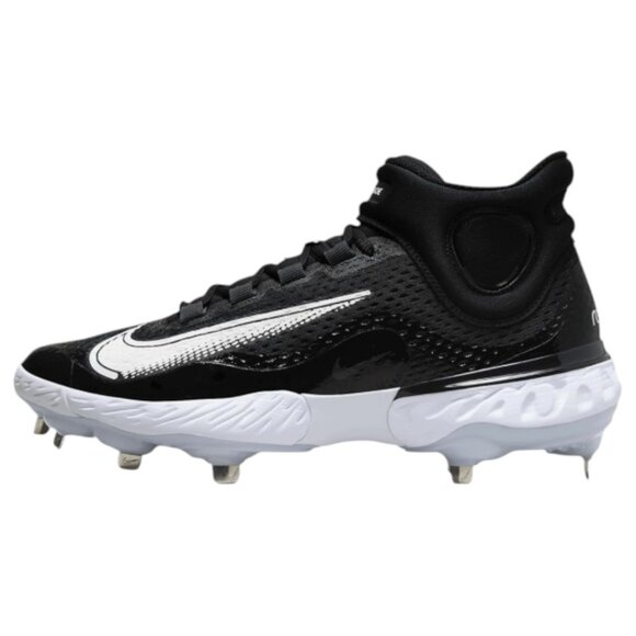 Nike Alpha Huarache Elite 4 Mid Metal Baseball Cleat Black DJ6520-001 Men 14 NEW - Picture 1 of 10